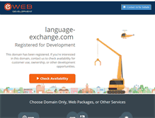 Tablet Screenshot of language-exchange.com
